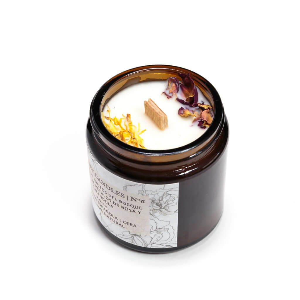 Vela Nº6 de Lullaby candles con mecha de madera